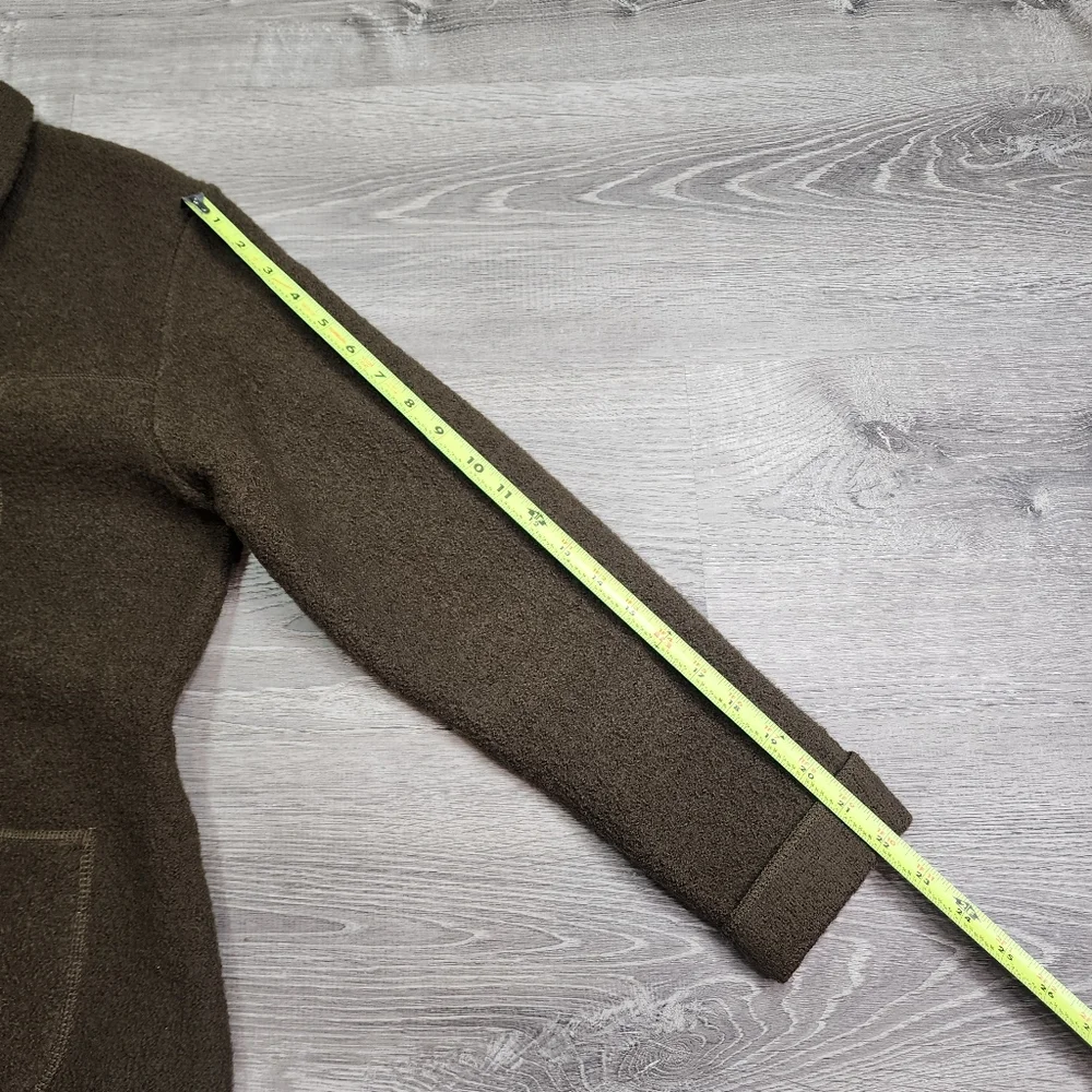 VINTAGE JH COLLECTIBLES Wool Green Zip Up Coat Jacket Large - Picture 9 of 16